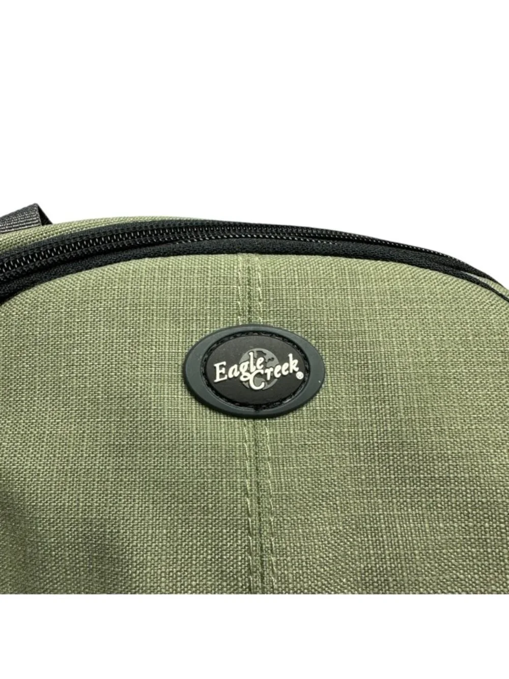 VINTAGE Y2K Eagle Creek Green Canvas Fanny Pack Belt Bag Utility Gorpcore Hip Ba - Picture 4 of 14